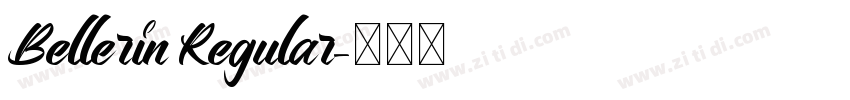 Bellerin Regular字体转换